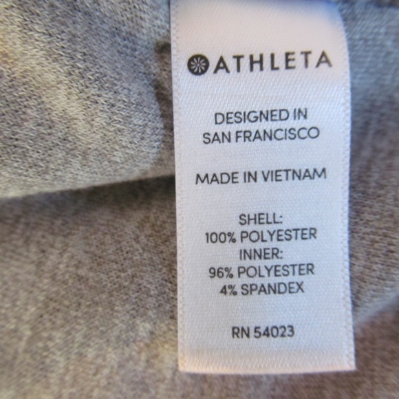 Athleta  Sz M Chill Bomber Cropped Full Zip Water Resistant Windbreaker Jacket - Picture 12 of 12
